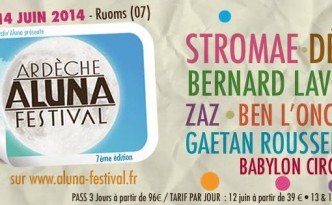 Aluna Ardeche Festival version 2014