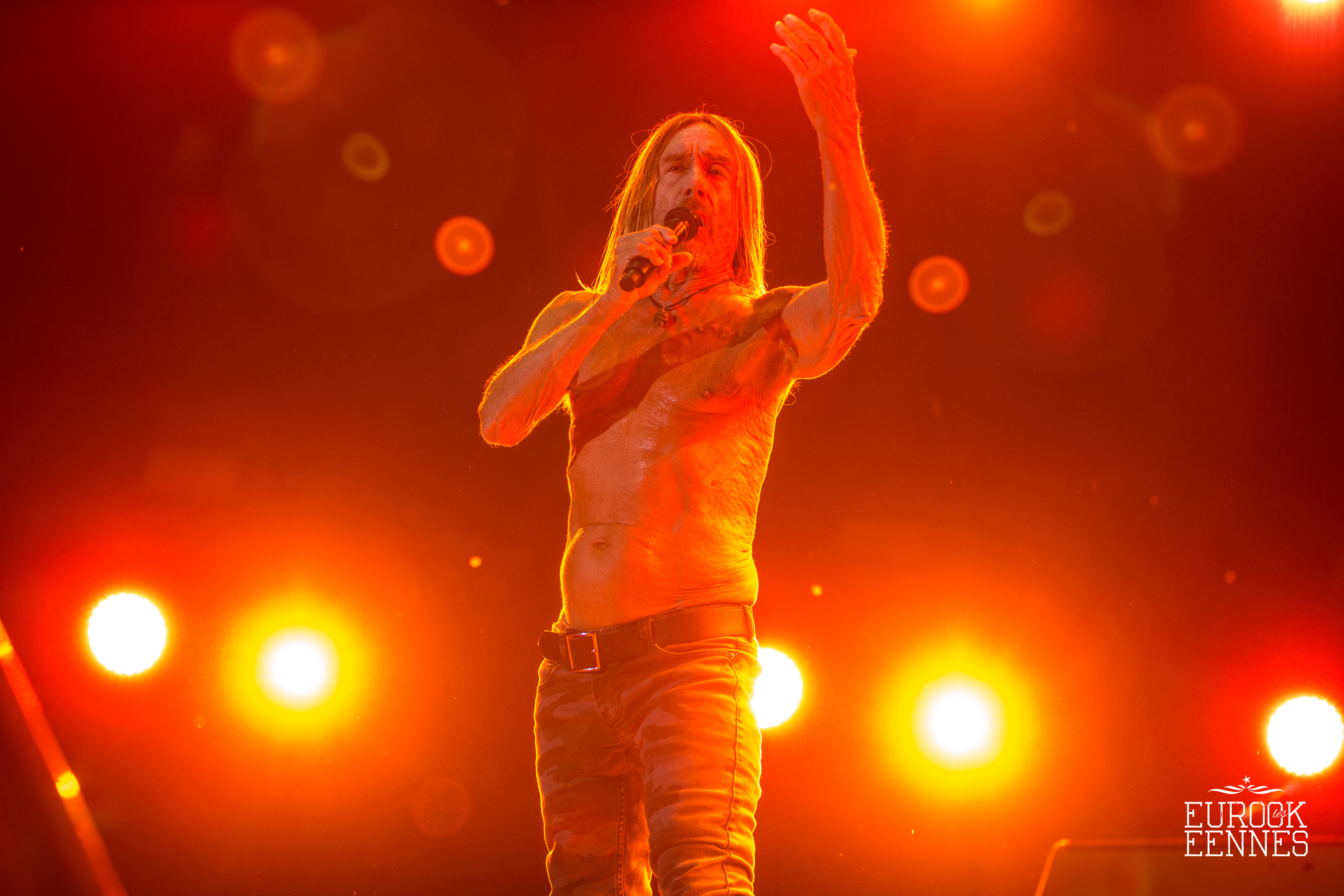 Iggy Pop, Grande Scène, concert live Iggy Pop eurocks 2017 © Dorian CESSA